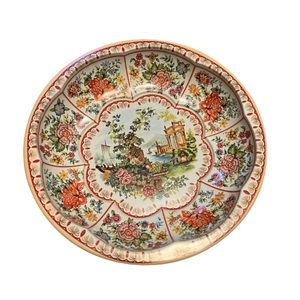 1971 Vintage Daher Decorated Ware Metal Bowl